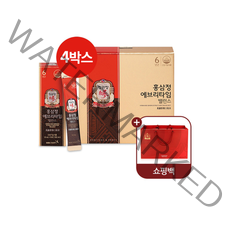 정관장 홍삼정 에브리타임 밸런스 10ml*30포 / 4박스 +쇼핑백 4개 증정, 없음