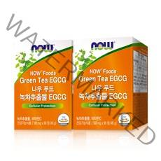 나우푸드 녹차추출물 EGCG 기타다이어트 보조제, 2개, 90정