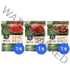 비비고 소고기 장조림x1개+무말랭이무침x1개+매콤오징어볶음x1개, 1세트
