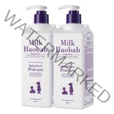 밀크바오밥 베이비&키즈 샴푸 풍선껌향, 500ml, 2개
