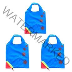 앤티스 딸기주머니 시장 가방, 블루, 3개