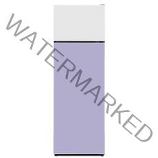 하이얼 글램글라스 2도어 일반소형 냉장고 247L 방문설치, HRT252MDWL(화이트 + 라벤더)