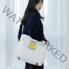 루루백 smile 캔버스백 에코백 가벼운 숄더백 가방 크로스백 토트백 보조가방 여성 + 구성품증정