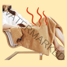 보조배터리 충전식 1인용 usb 담요 온열 usb 무릎담요 캠핑용 차박용 사무실 전기담요 전기요 학생담요 학교 사무실 담요 온열담요, 1+1 (색상은배송메세지기재)