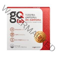 지큐 랩 에스 60포 (2개월분) 성인 프리바이오틱스 유산균, 1팩