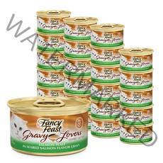 퓨리나 팬시피스트 화이트라벨 그레이비 연어 고양이 주식캔, 85g, 24캔