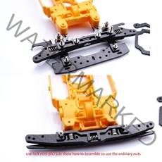 tamiya mini 4wd car 용 tamiya ms 섀시 서스펜션 풀 세트 용 탄소 설정 왼쪽 및 오른쪽 백 및 포인트 이동 스프링 미니카 부품 2, 풀세트