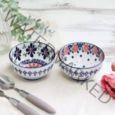 폴라브 밥공기 2종 세트, 클로버,로즈, 2개