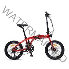 아텍스자전거 2022년 트라젠 TF200 20인치 원터치16단 유압디스크 알루미늄 접이식자전거 가방증정, 미조립, 레드