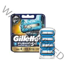 질레트 퓨전 프로쉴드 칠 면도날, 4개입, 1개