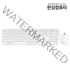한성컴퓨터 Win / Mac 전환 무선 키보드 마우스 세트, 핑크, 일반형, LKM500