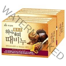 무궁화 허니 앤 율피 때비누, 100g, 2개입