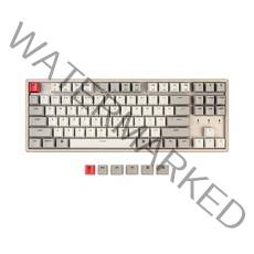 Keychron K8 87키 텐키리스 레이아웃 핫 스왑 가능 무선 블루투스 기계식 키보드 맥 윈도우용 멀티태스킹 USB 유선 게이밍 키크론 브라운 스위치 알루미늄 프레임 포함, Keychron Mechanical Blue Switc, Keychron Blue Mechanical Switc
