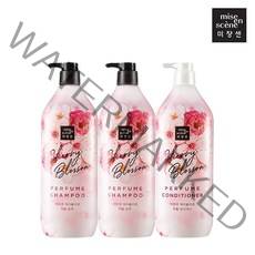 [무료배송]미쟝센 체리블라썸 퍼퓸1100ml(샴푸2개+컨디셔너1개), 1세트