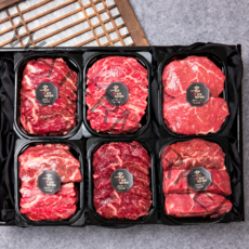 최고급 미국산 명품 수입 소고기 선물세트 구이용 냉장 1kg 2kg 3kg 1++ 설 추석 명절 선물용 모듬 포장 셋트, 1. [초이스] 선물하소 1호