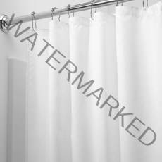 블럭마트 100gsm 고급 심플 샤워커튼 화이트 180 x 220 cm, 1개