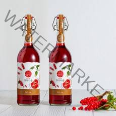 (공식몰)문경 이로하 오미자청 세트 700ml 2병 세트<쇼핑백포함>