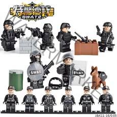 SY 레고형 TBS1116 SWAT 폴리스 밀리터리6종 미니 피규어