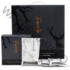 구록원 엘크 녹용 엑기스 녹용즙 110ml x 60포 녹용진액 분골 상대 국내산, 60개(녹용부위선택:분골상대)