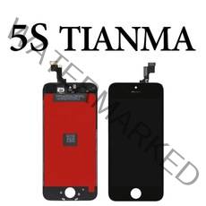 [해외]iPhone 5S SE 6 6S Plus 7 8 Plus LCD 터치 디스플레이 화면 유리 어셈블리 무료 선물 데드 픽셀 용 프리미엄 버전 Tianma, 아이폰 5S 블랙