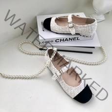 여성용 하마티 컴포트 트위드 플랫슈즈