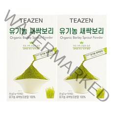 티젠 유기농 새싹보리 2g 10입 / 분말 스틱 국내산, 2곽
