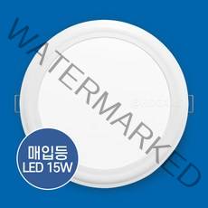 geni LED 6인치 다운라이트 15W 매입등, 15W 주광색