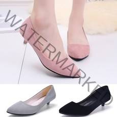 여성구두 스웨이드 펌프스 여자 로우힐 3.5cm P219S