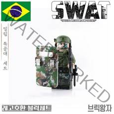 레고호환 스와트 특공대 캐릭터 moc특별판, 제품 52) 밀림 스와트 특공대