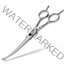 딩동펫 반려동물 블랙볼트 미용안전가위 커브가위, 1개