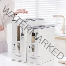 쌀벌레방지 쌀계량 원터치 심플 스마트 자동쌀통 홈쇼핑 잡곡 씨리얼 디스팬서 6kg/ 12kg