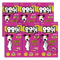 요요쉬 배변패드 소형 와인 50매 X 6팩, 6개입
