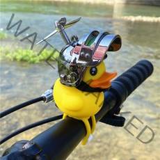 자전거 튜닝 장식 품 악세사리 바람개비 러버 발광 오리 덕 피규어 킥보드 인형 스쿠터, B.duck러버(흑석)개