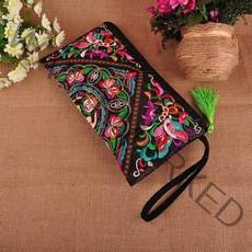 여성클러치 여자 미니 클러치백 민족 국가 복고풍 나비 꽃 가방 핸드백 동전 지갑 수 놓은 레이디 술 작은 플랩 여름