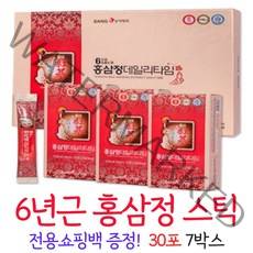 고려홍삼정 6년근홍삼 홍삼스틱 국내산 홍삼 스틱 포, 7개, 30포