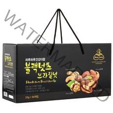넛츠팜 블랙넛츠 브라질넛, 25g, 60개입