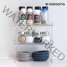 1+1 접이식 아크릴 모듈 선반 미니 투명 정리 테이블