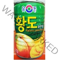 MDG8004 유동 복숭아통조림 식자재도매 황도 (400gX4can) 황도캔/황도통조림/슬라이스황도/통조림, 본상품선택