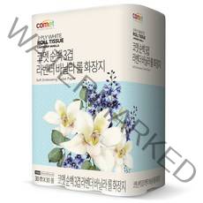 코멧 순백 3겹 라벤더 바닐라 롤화장지 30m, 30롤, 1개