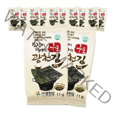 광천김 구운파래 도시락김 5g + 간장소스 6g, 12세트