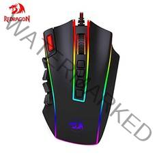 REDRAGON M990 게이밍 마우스 PC 전용 24000 DPI 고정밀 프로그래머블 레이저 유선 게임용 마우스 인체 공학적 디자인 16 사이드 버튼 5 프로그래머블 사용자 프로파일 5 LED 조명 모드
