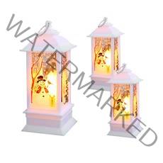파티해 LED 크리스마스 사각랜턴 3p, 눈사람
