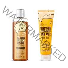 미친스킨 맥주효모 샴푸 300g + 헤어팩 200g, 1세트