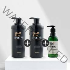 모더블랙 흰머리새치 14일 염색샴푸 500ml, 모더블랙샴푸(500ml) 2개+부스터(250ml) 1개