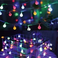 찐노마진몰 앵두 전구 무드등 캠핑 줄조명 LED 컬러, 컬러앵두전구 80구(건전지)