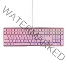 CHERRY MX BOARD 3.0S RGB 기계식 키보드 저소음적축 + 고무 받침대, 핑크(키보드), 화이트(받침대), G80-3874HWAKR-9, 일반형