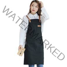 가죽끈 공방 다용도 앞치마 RD_1411, 블랙, 1개