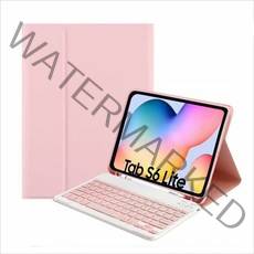 삼성 갤럭시 탭 s6 라이트 10.4 SM-P610 P615용 마그네틱 키보드 케이스, 분홍색 + 분홍색 키보드