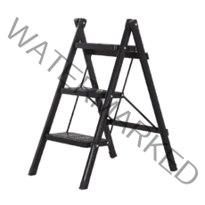 세이니크 다용도 접이식 3단 사다리 블랙M, 1개