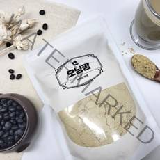 모닝팜 국산 무첨가 쪄서볶은 서리태가루 500g 검정콩 검은콩가루 아침 선식